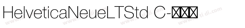 HelveticaNeueLTStd C字体转换